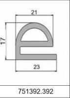 Профиль Е-образный силиконовый 751392.392